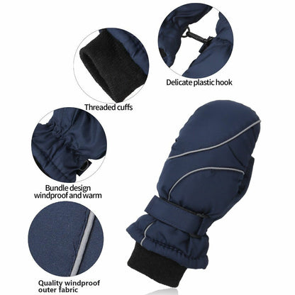 Winter Kids Mittens Skiing Gloves Toddler Snow Gloves Mittens Waterproof