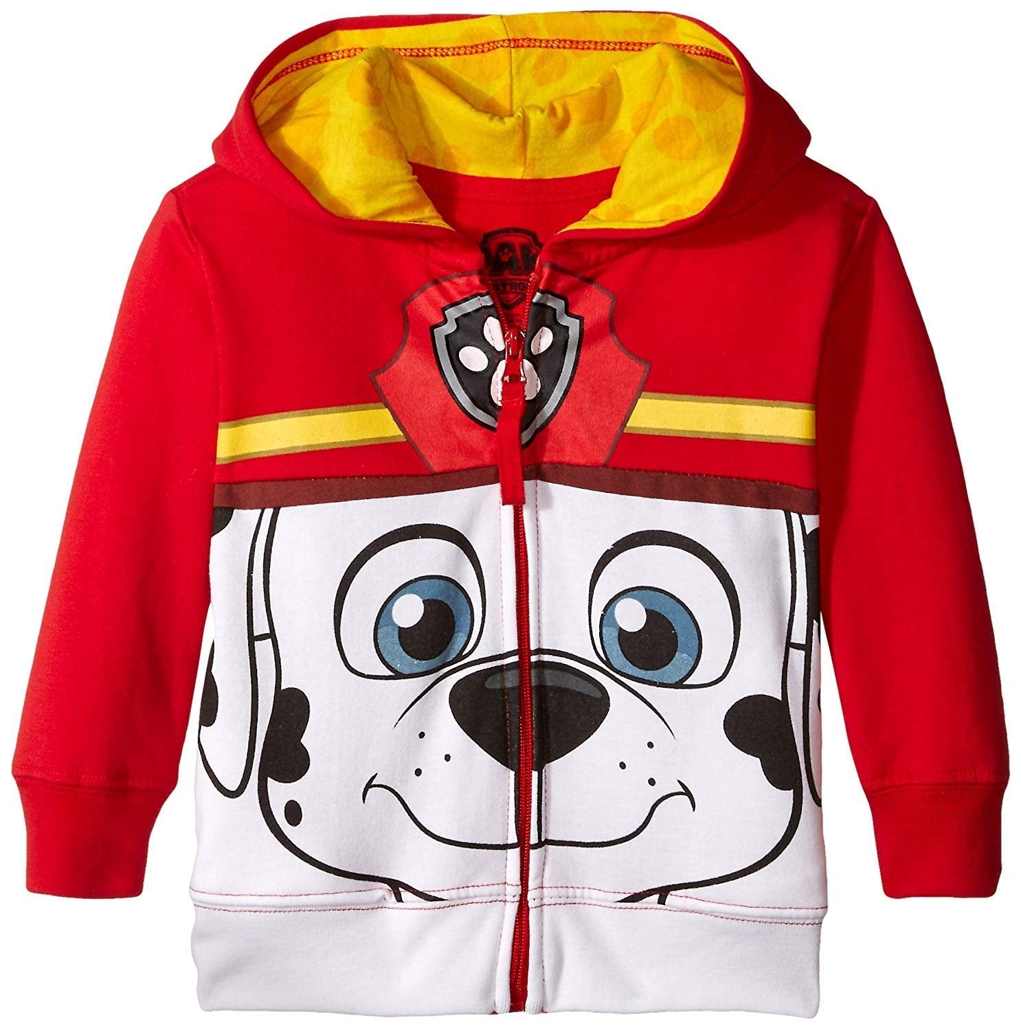 Paw Patrol Boys' Toddler Character Big Face Zip-Up Hoodies