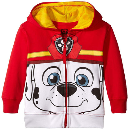 Paw Patrol Boys' Toddler Character Big Face Zip-Up Hoodies