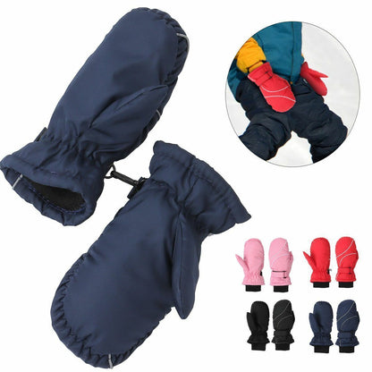 Winter Kids Mittens Skiing Gloves Toddler Snow Gloves Mittens Waterproof