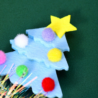 Adult Kids Glitter Christmas Tree Headband Hair Hoop Party Fancy Dress Hair Clip