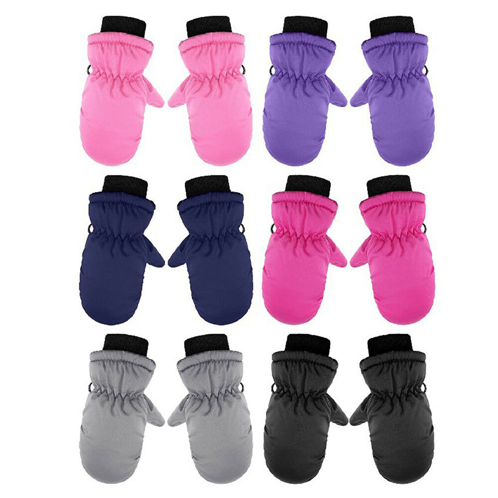 Kids Mittens Waterproof Skiing Gloves Toddler Snow Gloves Kids Winter Mittens US