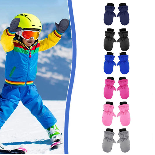Kids Mittens Waterproof Skiing Gloves Toddler Snow Gloves Kids Winter Mittens US