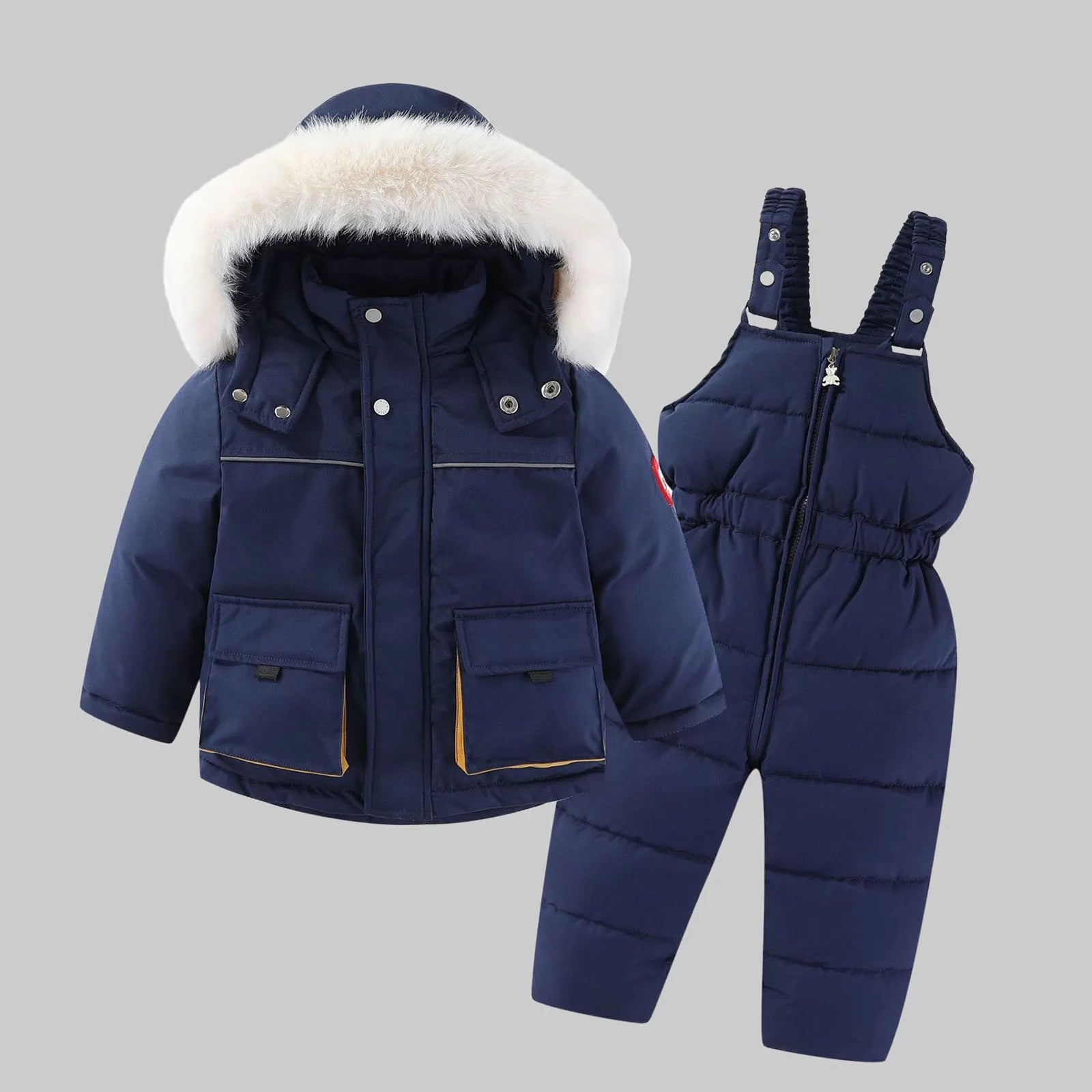 Kids Pant and Shirt Children down Cotton Jackets for Boys and Girls Autumn and Winter Two Pieces for Infant Girl