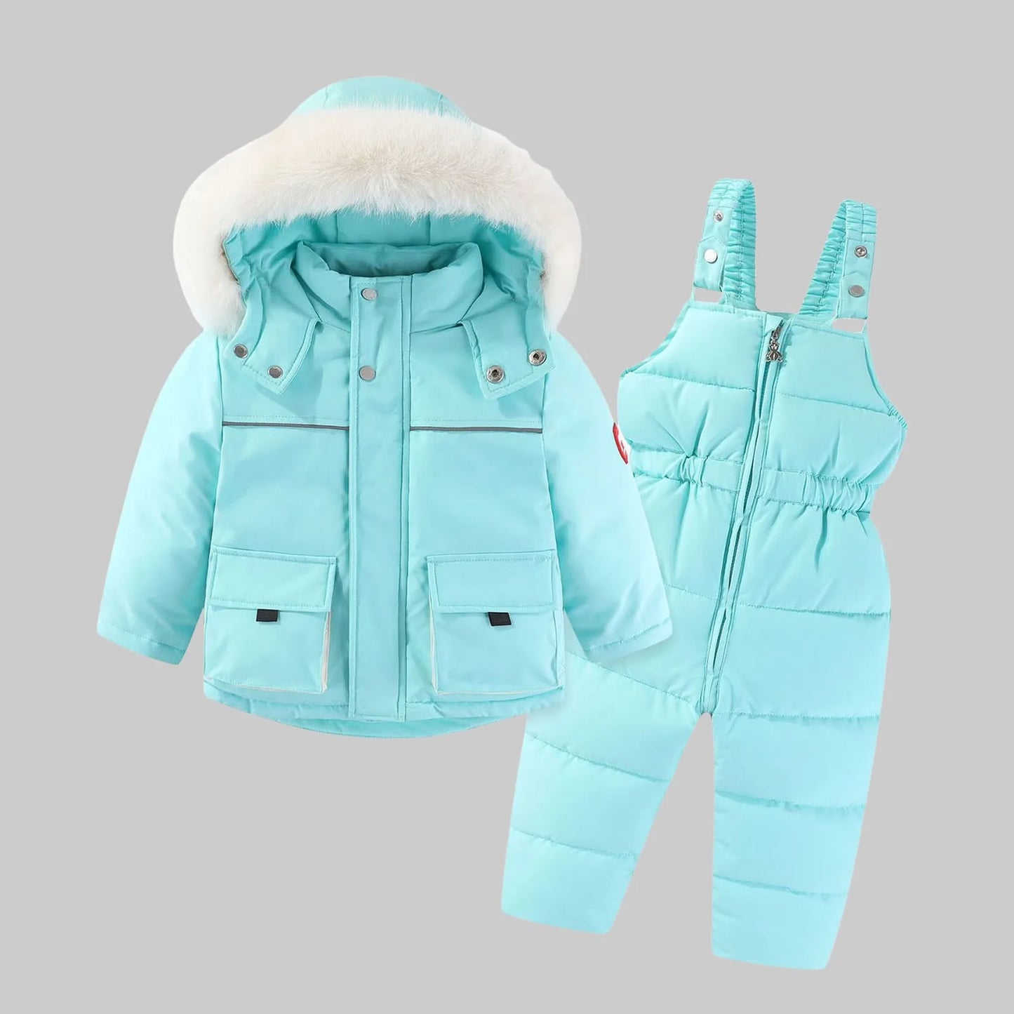 Kids Pant and Shirt Children down Cotton Jackets for Boys and Girls Autumn and Winter Two Pieces for Infant Girl
