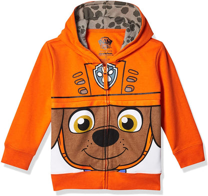 Paw Patrol Boys' Toddler Character Big Face Zip-Up Hoodies