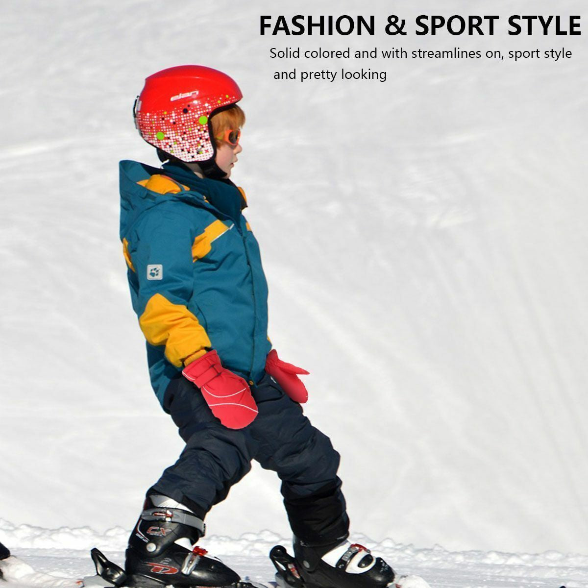 Winter Kids Mittens Skiing Gloves Toddler Snow Gloves Mittens Waterproof