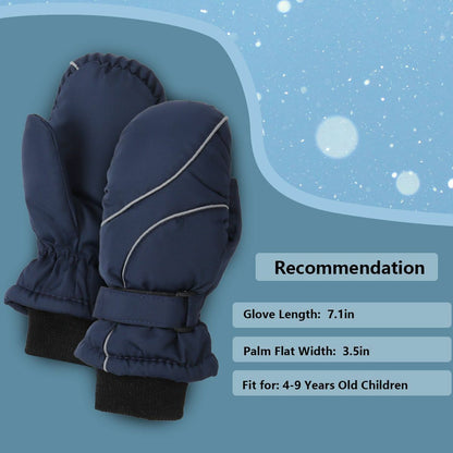 Winter Kids Mittens Skiing Gloves Toddler Snow Gloves Mittens Waterproof